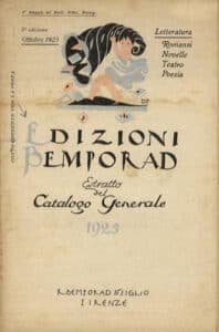 Catalogo editoriale Bemporad, 1923
