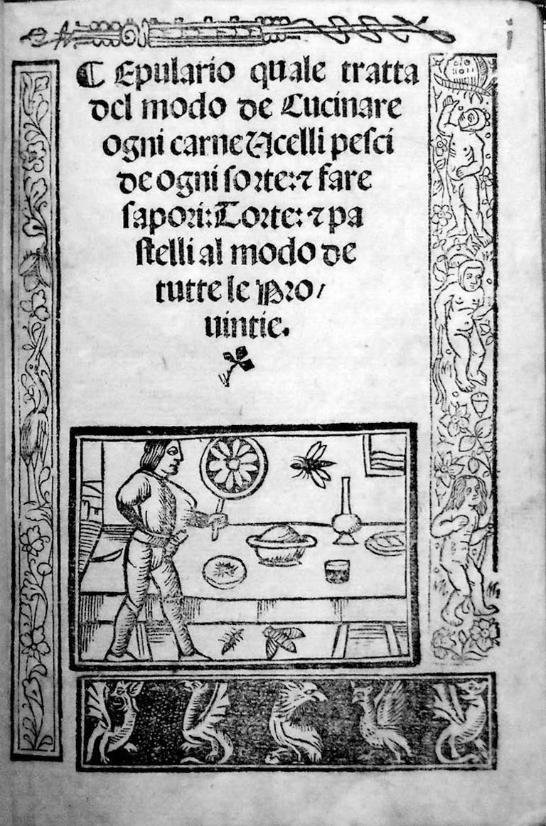 Giovanni Rosselli, Epulario, Brescia, Damiano e Giacomo Filippo Turlino, 1537, frontespizio