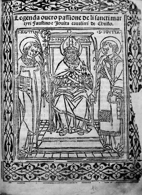 Turlino, Legenda overo passione de li sancti martyri...