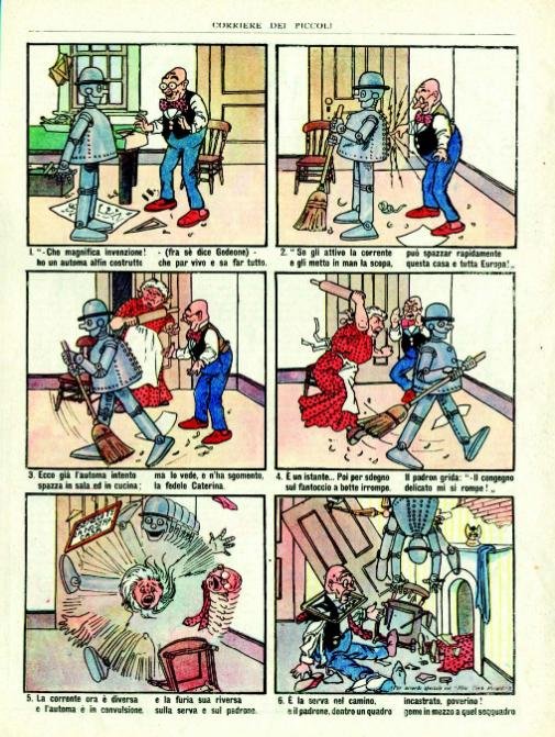 Gedeone e l’automa, Harry Cornel Greening, “Il Corriere dei Piccoli”, 12 novembre 1911