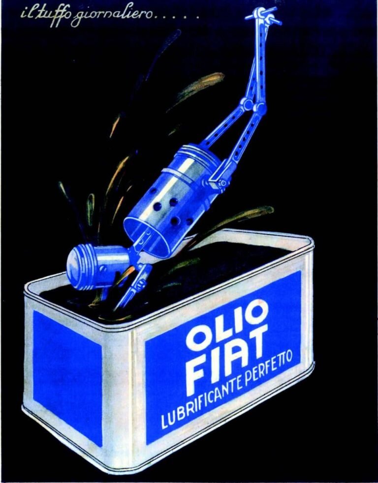 Robot, Pubblicità Olio Fiat, 1925