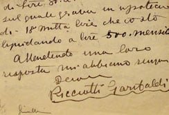 Autografi di Giuseppe Garibaldi e Famiglia!