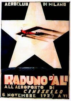 Mario Sironi, All’aeroporto allora di Cinisello, oggi di Presso, nel 1927 l’Aeroclub d’Italia raduna aerei e piloti dell’aviazione civile
