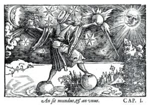 Plinio, Naturalis Historia, 1582. Weiditz, I quattro elementi costitutivi del Cosmo
