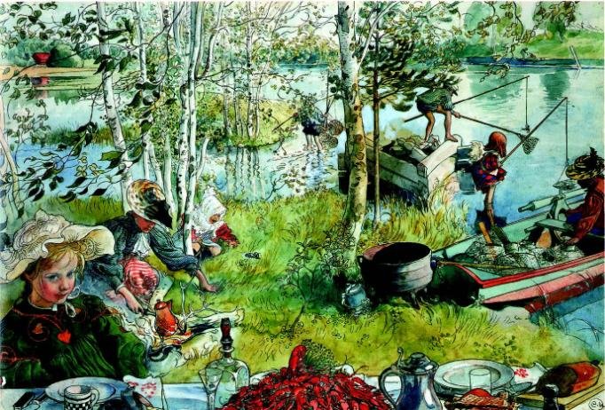 Carl Larsson, Illustrazione per Hett hem, 1899
