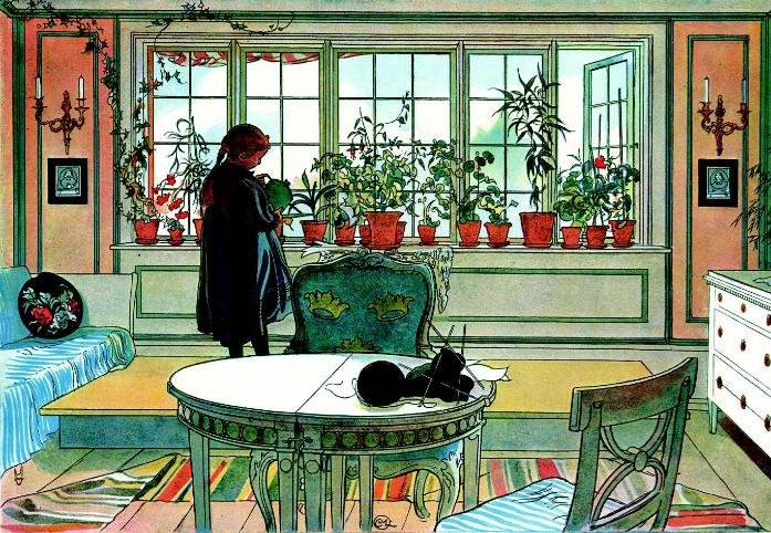 Carl Larsson, Illustrazione per Hett hem, 1899
