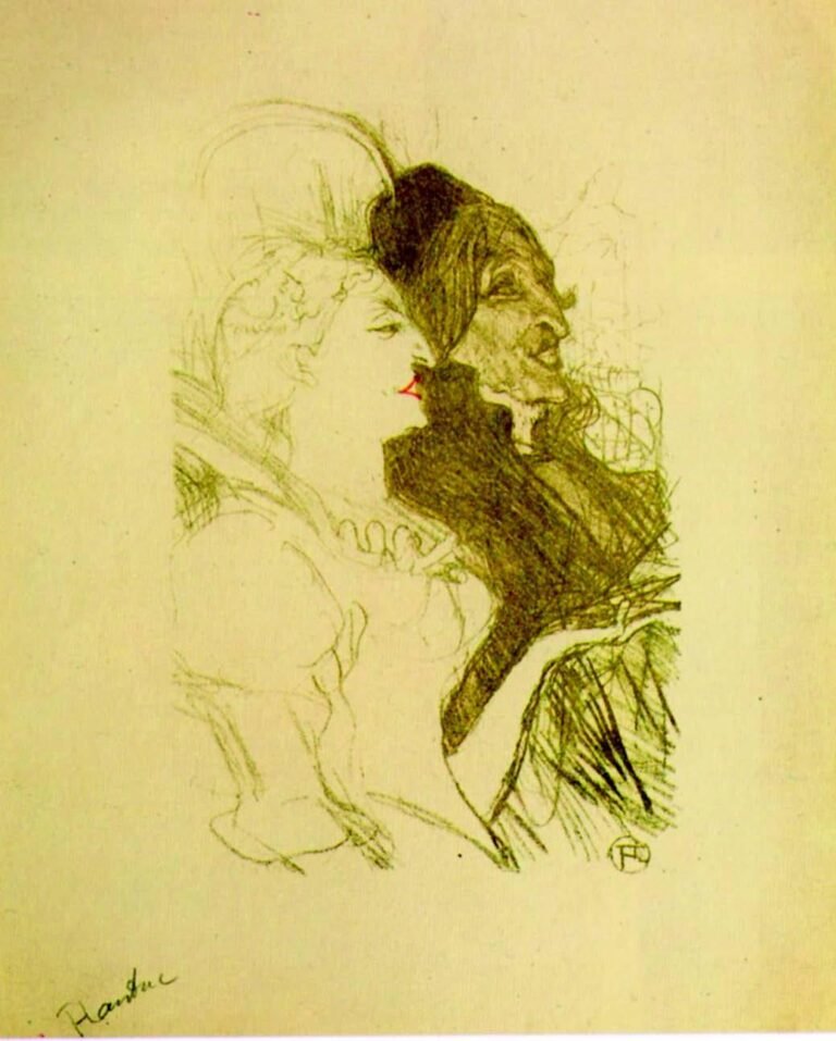 Henri de Toulouse-Lautrec, Carnaval, litografia apparsa in “La Revue blanche”, marzo 1894