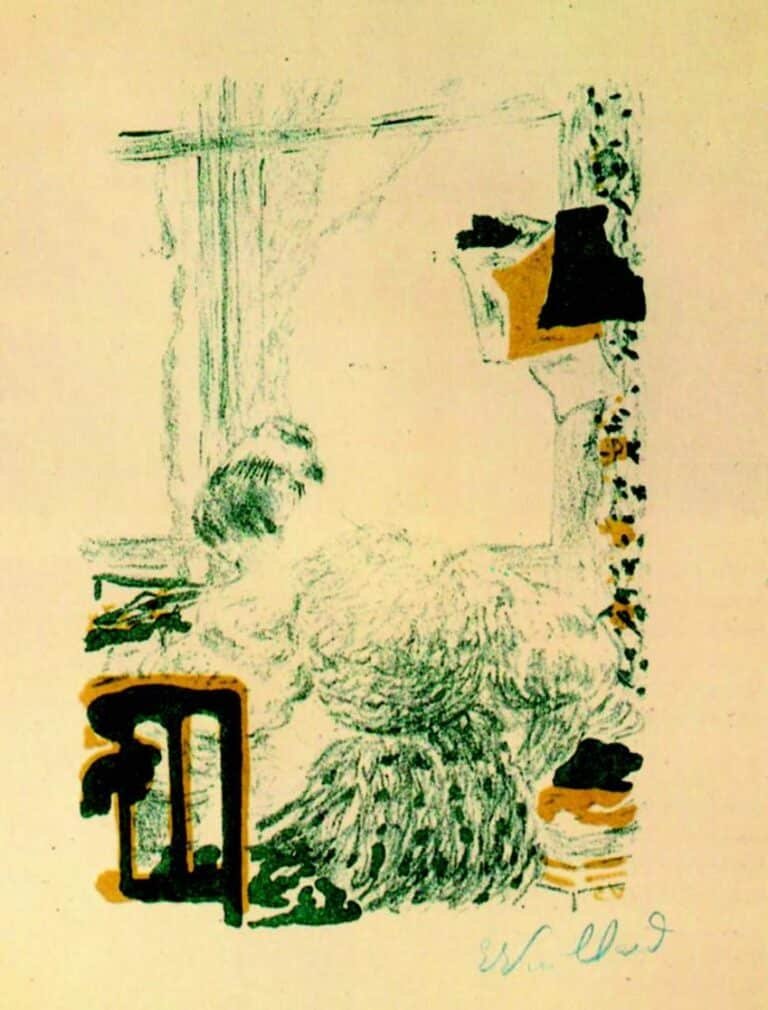 Édouard Vuillard, La Couturière, litografia apparsa in “La Revue blanche”, gennaio 1894