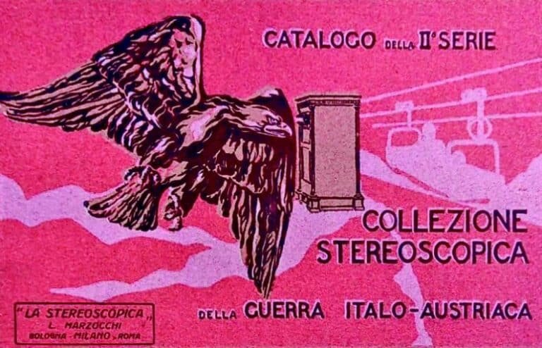Luigi Marzocchi: La copertina del catalogo per la promozione delle stereoscopie