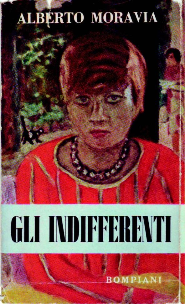 Moravia, Gli Indifferenti. Il ritratto di Pierre Bonnard utilizzato per la settima edizione (in realtà ottava) del romanzo (1951), ma prima nella collana di punta “La Letteraria”, due anni dopo quella pubblicata nella collezione Pegaso Letterario