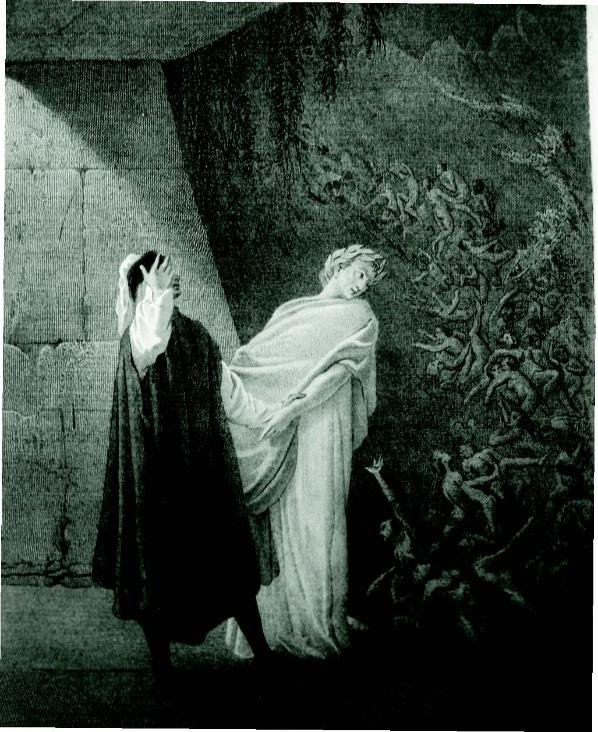 Dante, Commedia, ed. Pagnoni, F. Faruffini, La bufera infernal che mai non resta