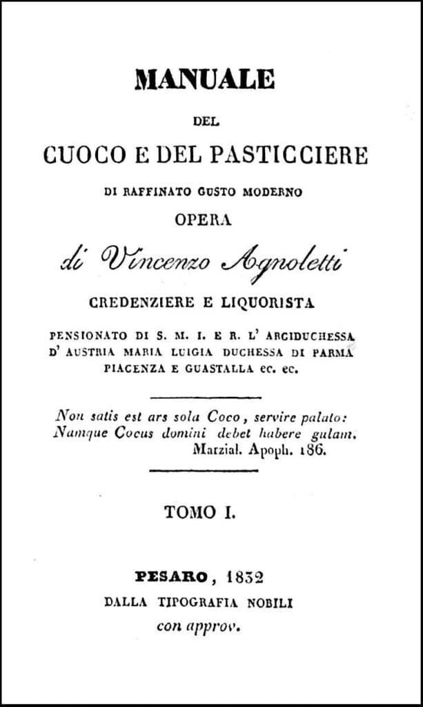 Storia del Supplì e sua più antica ricetta (1832)