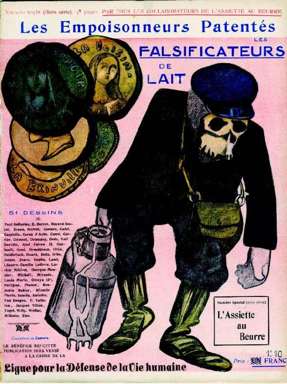 Assiette au Beurre, 1904 numero dedicato ai falsificatori del latte