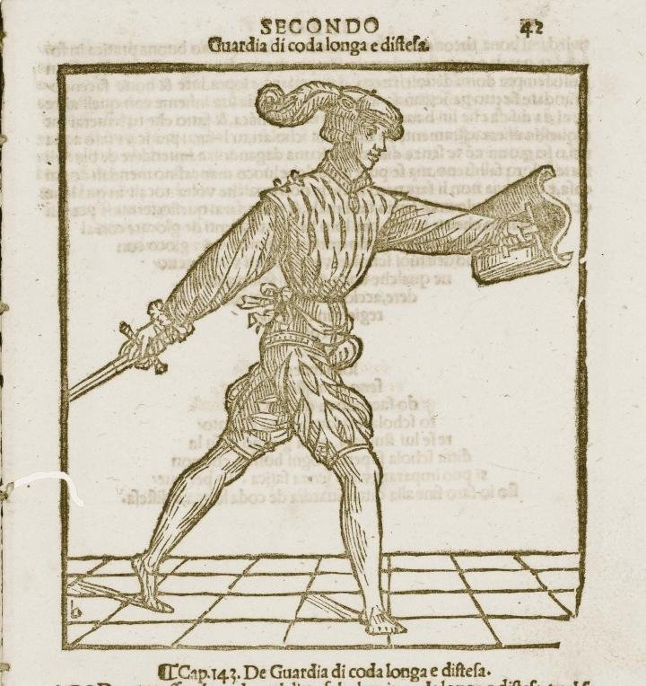 Maestro b: Antonio Bergoli, Opera nova dell’arte dell’arme, c. 42r