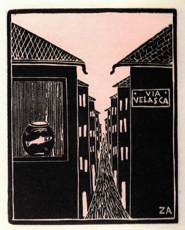 Via Velasca di Leonardo Sinisgalli illustrata da Adriano Zerbato