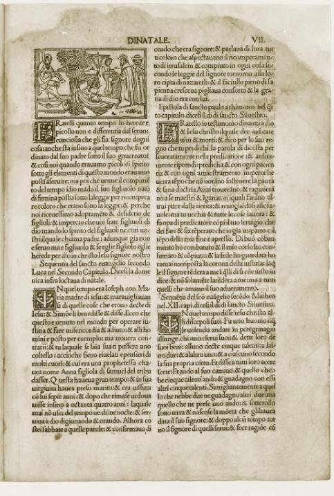 Maestro b: Epistolae et evangelia, c. 7r