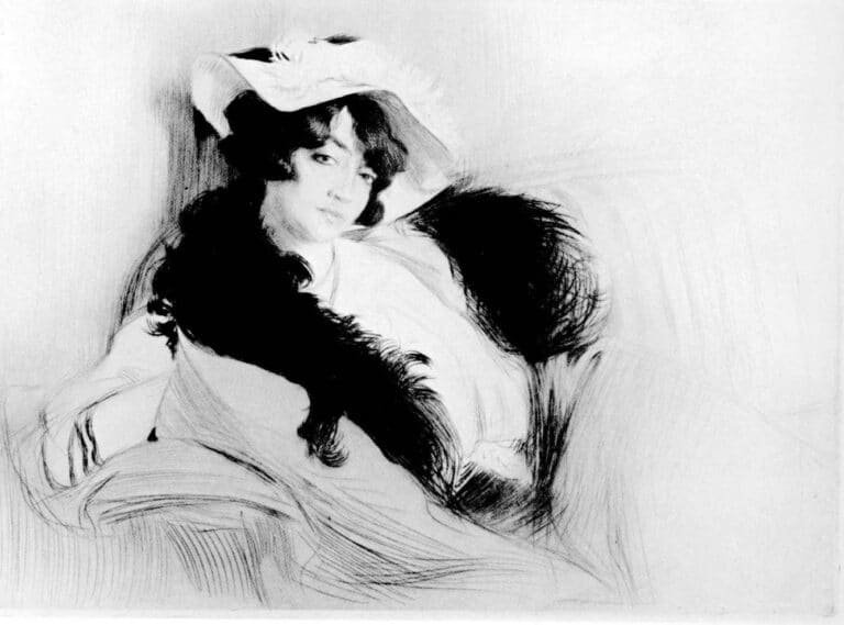 Chahine, Elvira, puntasecca, 1906