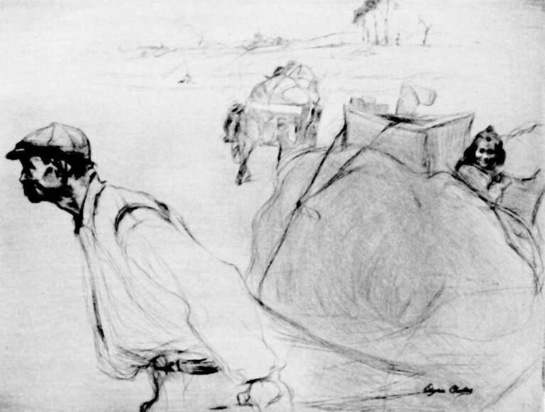 Chahine, Le chiffonier, 1899 puntasecca conosciuta in tre stadi