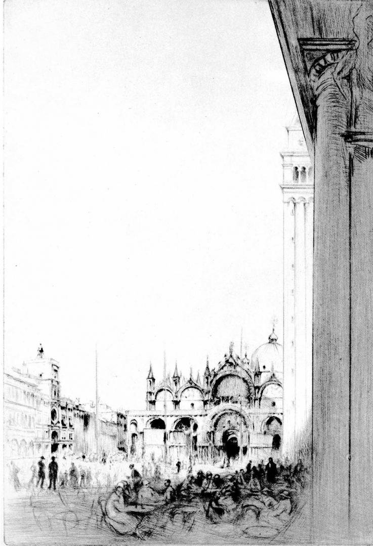 Chahine, Venise La Piazza, 1923, secondo stato