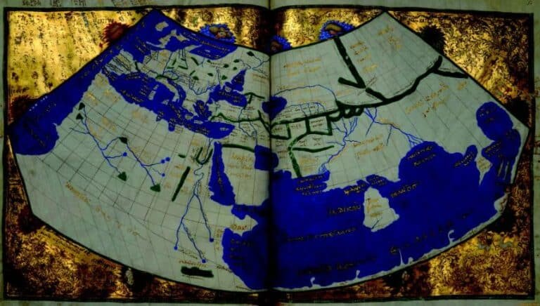 Mappamondo tolemaico, ca 1450. Venezia, Biblioteca Marciana