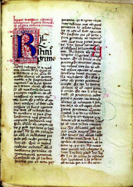 Padova, Biblioteca Universitaria, 1549, f. 1r.