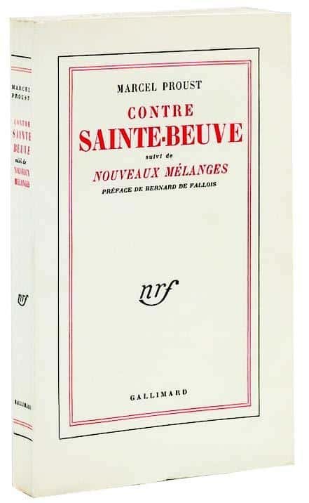 Prima edizione del Contre Sainte-Beuve di Marcel Proust, uscita da Gallimard nel 1954 a cura di Bernard de Fallois