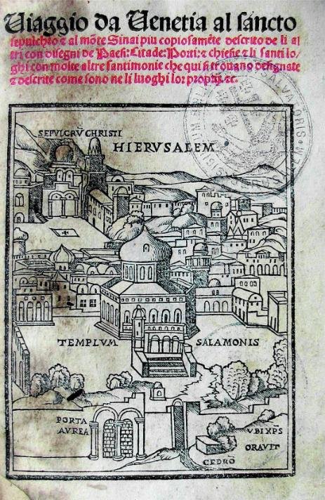 da Noè Bianco, Viaggio da Venetia al sancto sepulchro, Venezia, Niccolò Zoppino e Vincenzo di Paolo, 19 settembre 1518, CIN C.89