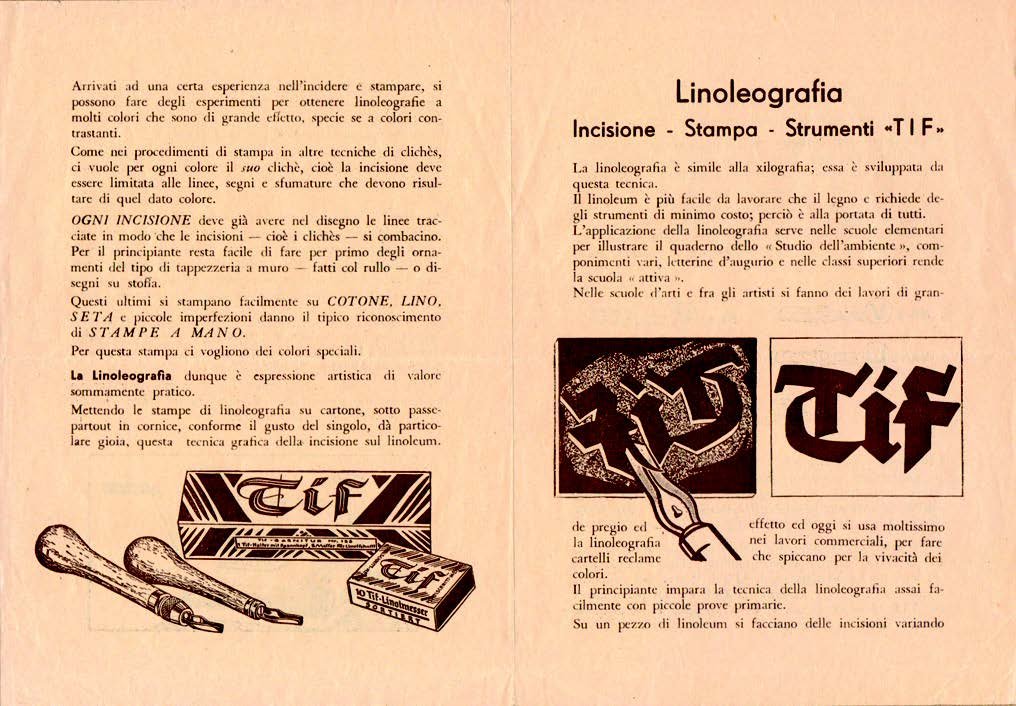 Linoleografia. Arte e Linoleum.