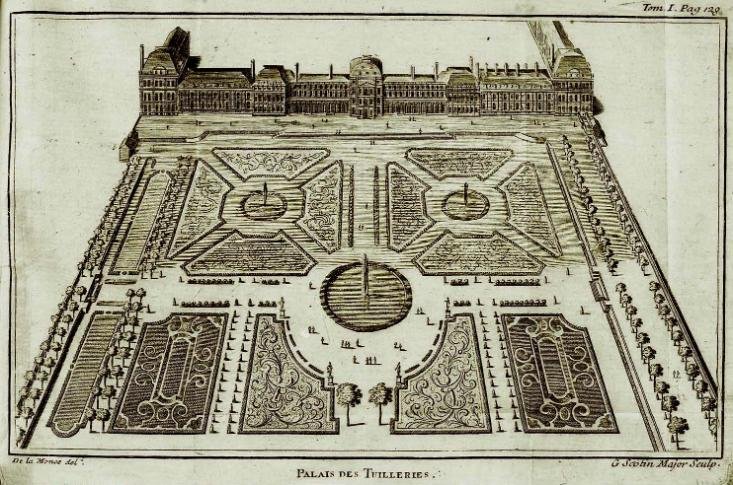 Germain Brice, Description nouvelle..., 1725, il palazzo delle Tuileries