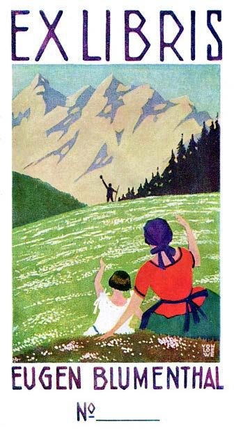 Von Loewe, cliché a colori per Ex libris