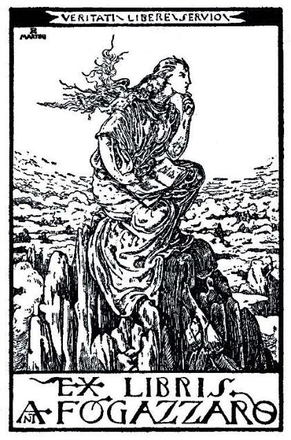 Alberto Martini, cliché per Ex libris, 1905
