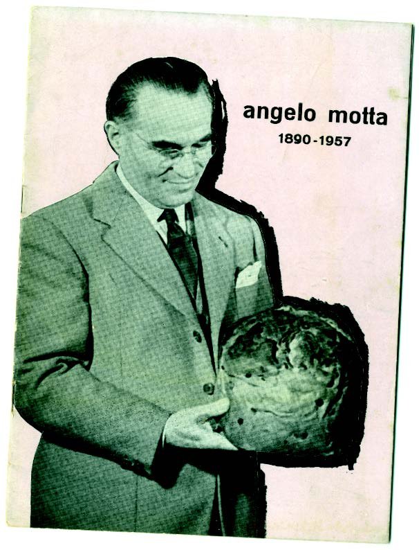 Angelo Motta, opuscolo commemorativo del creatore del panettone industriale, gennaio 1958
