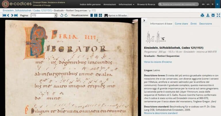 E-Codices. Manoscritti Liturgici
