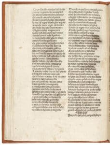Trento, Biblioteca comunale, G 1 e 35, cc. 40-43, Cantare di Polissena, [Venezia], Giuliano Pasquali, [c. 1489-1491], c. 4v, colophon