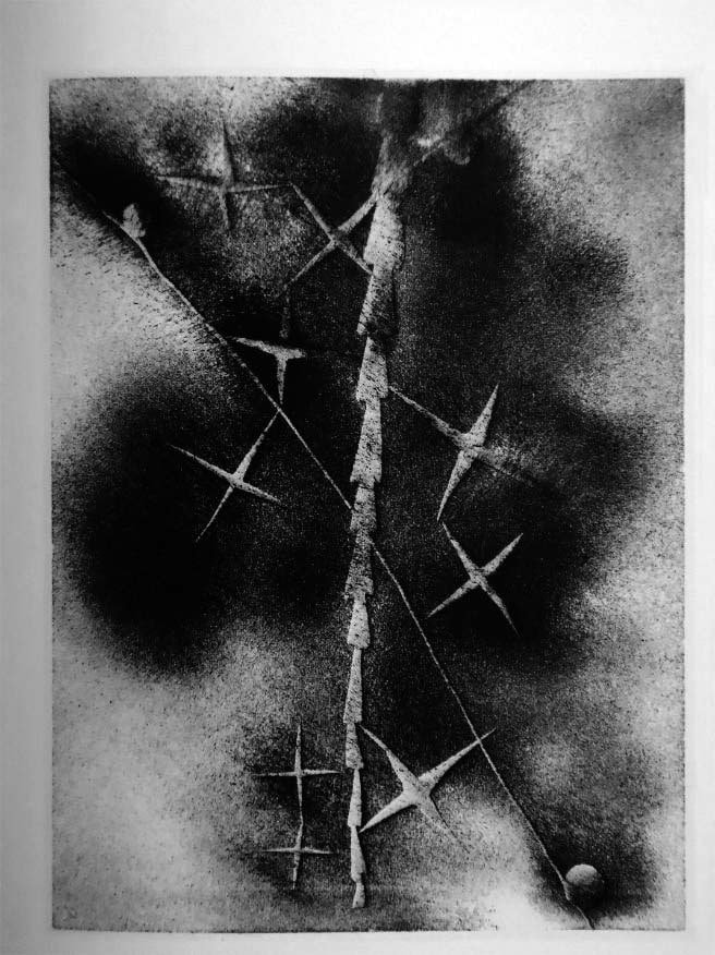 Anton Prinner, Colonne, papyrogravure, 1934