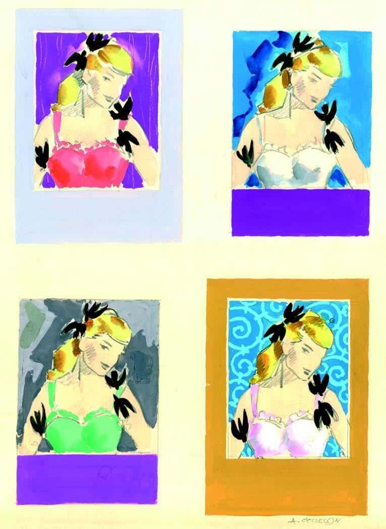 Angelo Cesselon, Studi di colore per un film non identificato