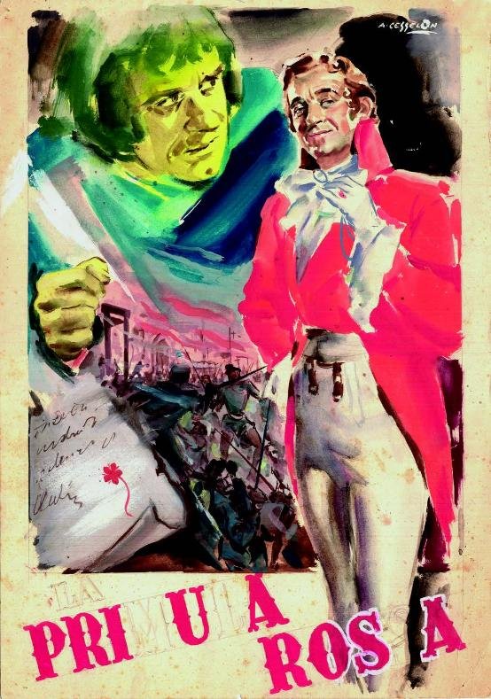 Angelo Cesselon, Schizzo preparatorio per L’inafferrabile Primula Rossa (1950), di Michael Powell ed Emeric Pressburger