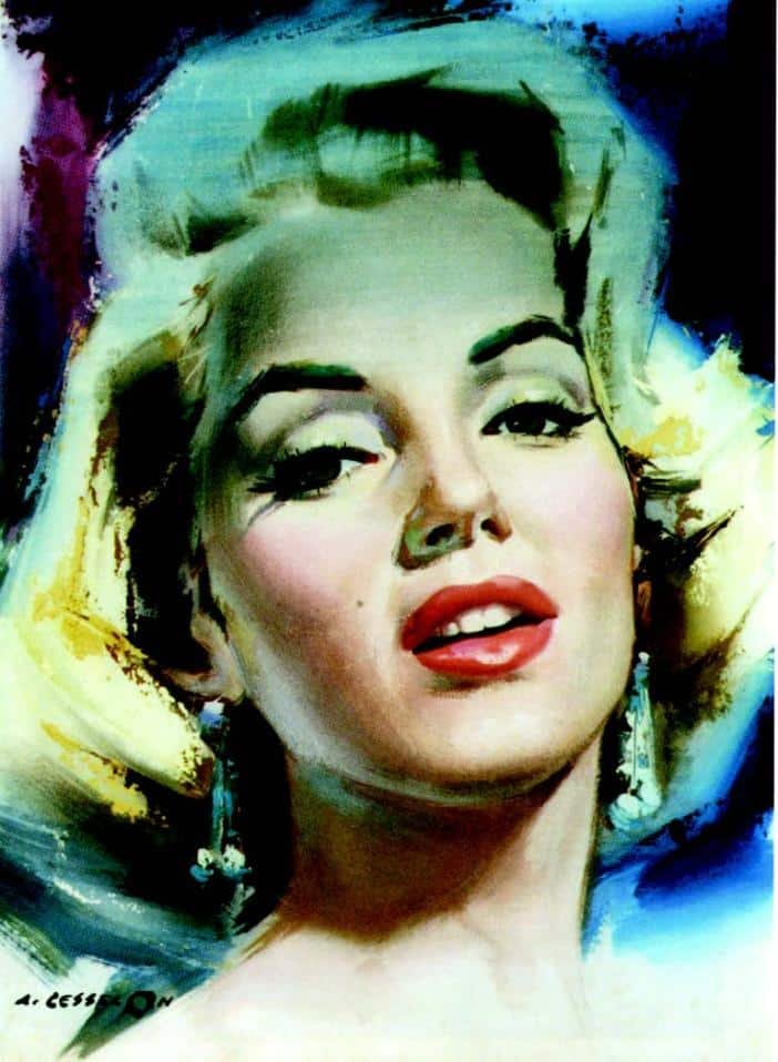 Angelo Cesselon, Schizzo preparatorio per La tua bocca brucia (1952), di Roy Ward Baker