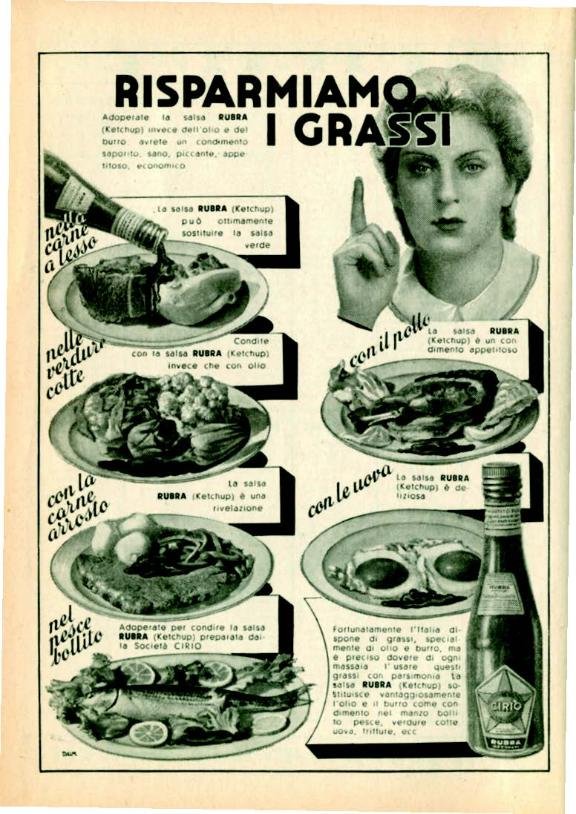 Pagina pubblicitaria, Dalmonte, Cirio per la Casa 1942, Editoriale Domus