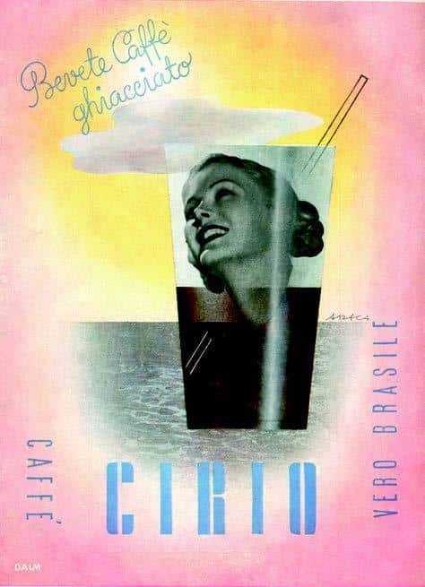 Erberto Carboni, Caffè Cirio, controcopertina de “La Lettura”, 1937