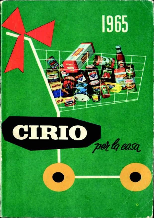 Copertina di Cirio per la casa 1965, Mondadori Editore