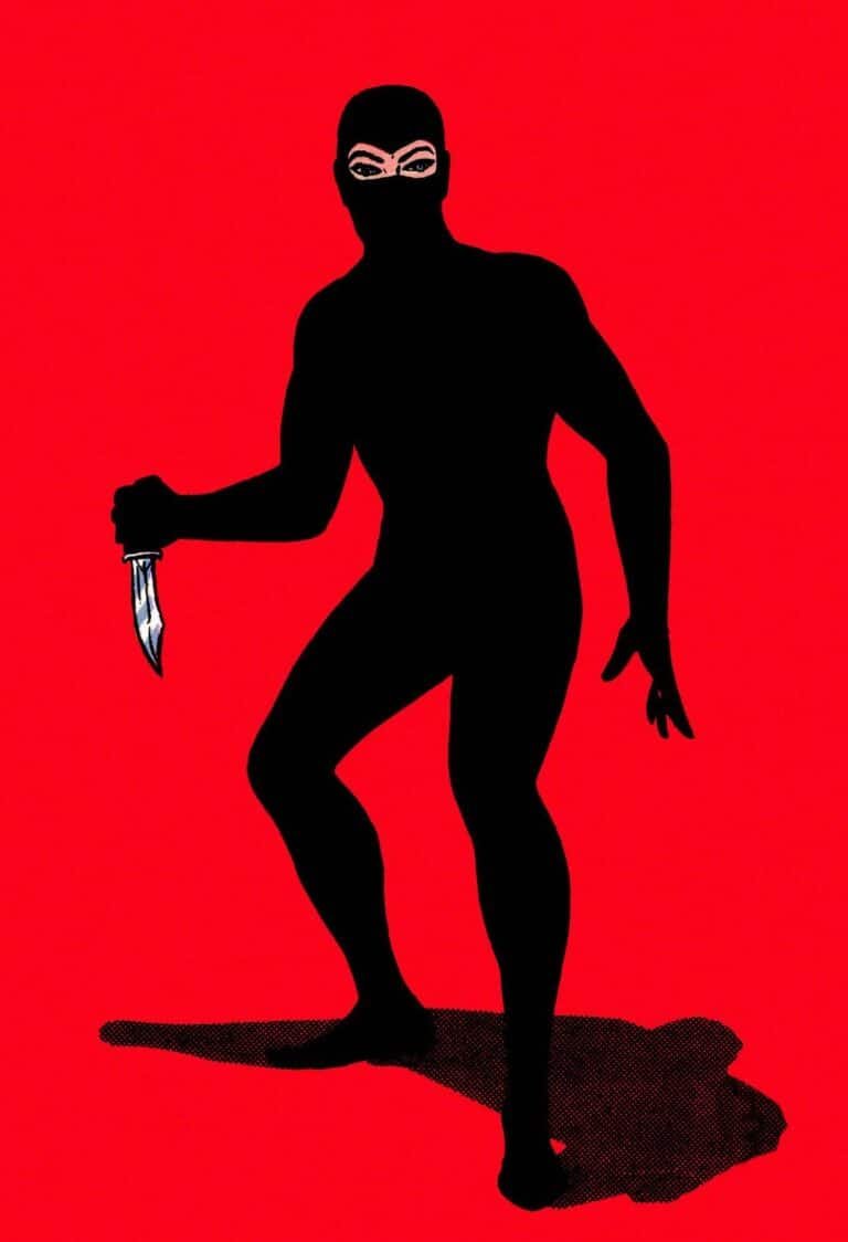 Diabolik, Retrocopertina del numero 1, Il re del terrore, 1962