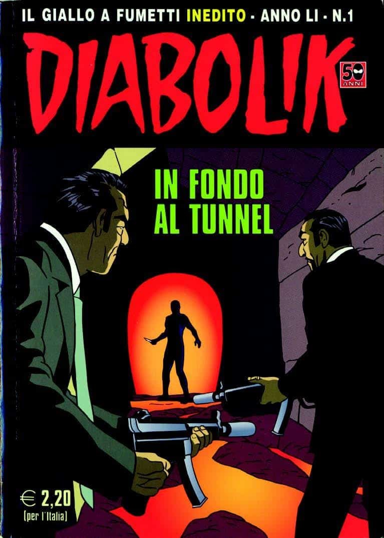 Diabolik, Copertina del gennaio 2012, con logo del 50° compleanno