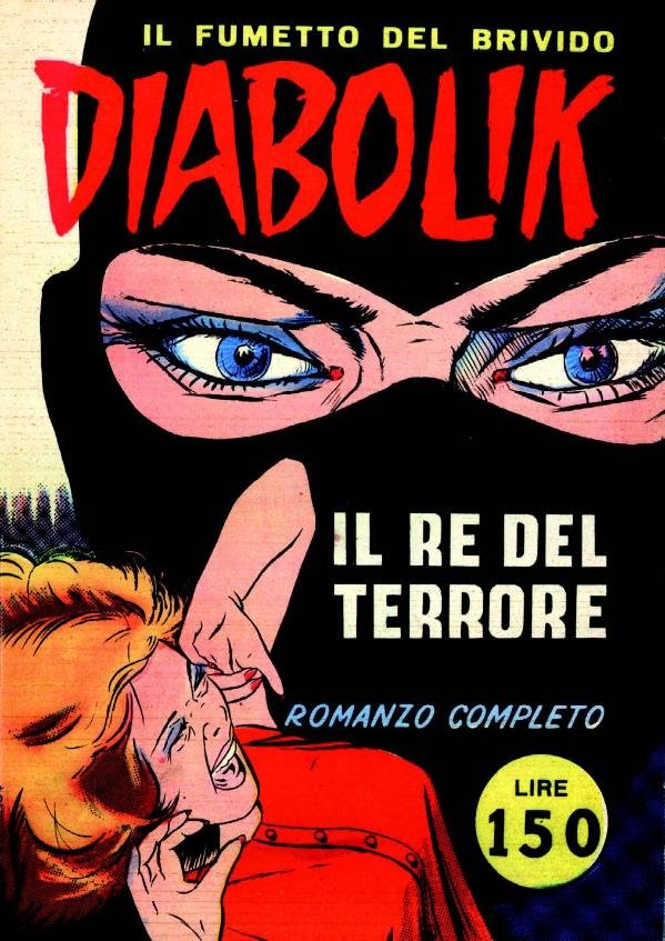 Diabolik, Copertina del primo numero, 1962