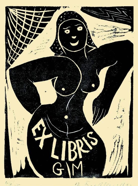 Erna Friedlander, Ex Libris per Gianni Mantero