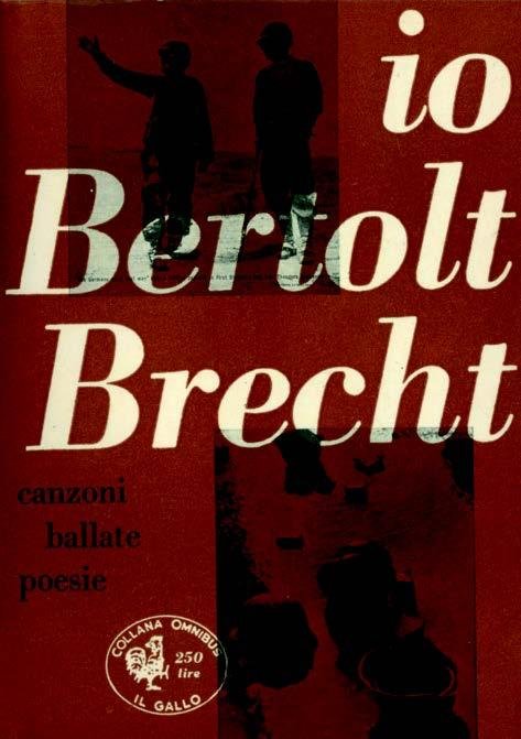 Albe steiner, copertina di 'Io Bertolt Brecht'